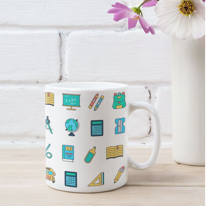 Taza personalizada para profes Árbol con nombres