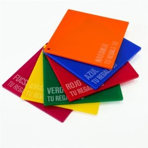 metacrilato de colores opaco