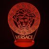 versace logo en lampara personalizada